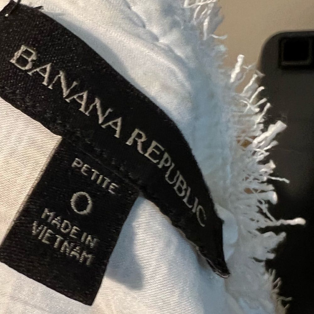 Banana Republic Fit & Flare Tweed White Mini Dress Cocktail Dress size 0P - Picture 6 of 6